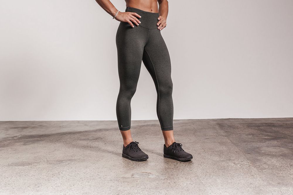 Leggings NOBULL Femme Grise - NOBULL High-Rise Crop,France (5840-LWKUJ)